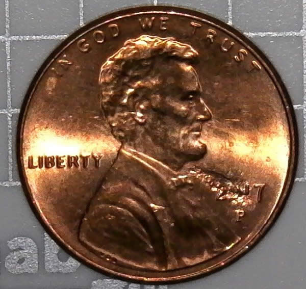2017-P-Lincoln-Shield-Cent-With-Defective-Planchet/Struck-Through?!